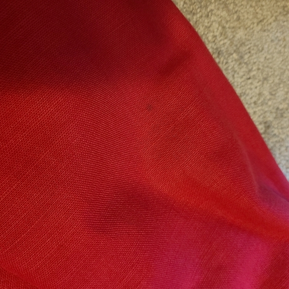 LL Bean Vintage Women's Blazer Size 20 Petite Linen Cotton Blend Red Long Sleeve - Picture 4 of 10